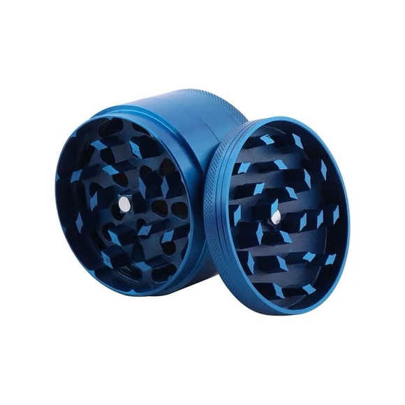 Blue 4 Parts Hand Grinder, Spice and Mills Shradder Strong Grip Grinder - Picture 2 of 3